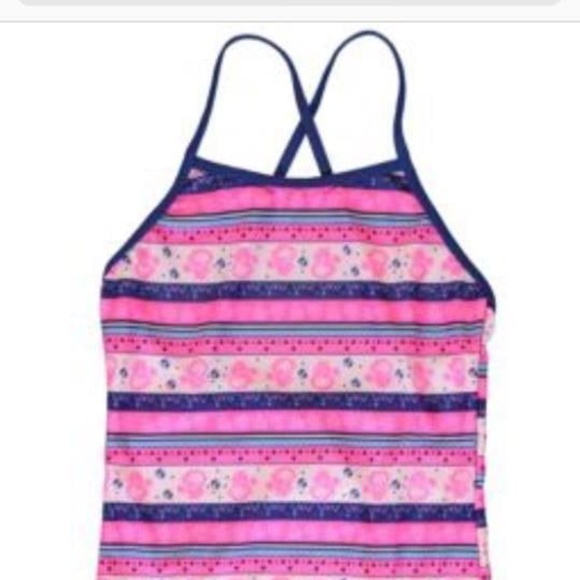 BRAND NEW girl youth name it one piece printed swimsuit size 11-12yr - Picture 1 of 3